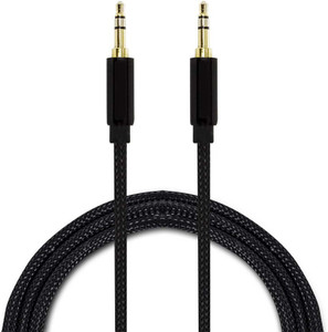 Trost Nylon Braidedauxillary 3.5mm BLK AUX Cable