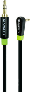 Amkette Secure Fit Right Angled 1.5m AUX Cable