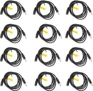 Signaweld 12 Units of 5 Meter Stereo/Aux 3.5mm extension Male/female audio AUX Cable
