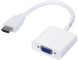De Techinn 1080p Male Hdmi To Vga Female Adapter Video Converter Cable For Hdtv Hdmi Adapter White Best Price In India De Techinn 1080p Male Hdmi To Vga Female Adapter Video
