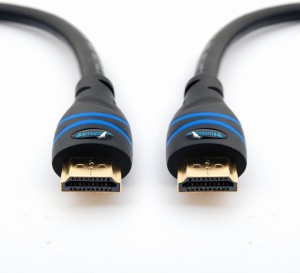 Bluerigger HDMI-NB-10FT 3 m HDMI Cable(Compatible with Mobile, Laptop, Tablet, Mp3, Gaming Device, Black, One Cable)