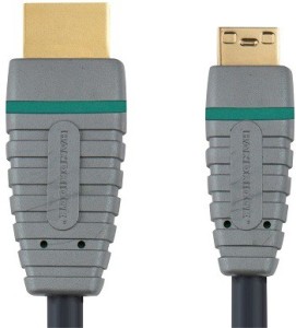Bandridge BVL1502 2 m HDMI Cable(Compatible with Plasma, Dvd, Cam, Lcd, Vcd, Blue)