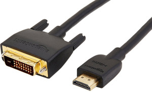 De Techinn 1.5 mtr Gold plated Male to Male LED, LCD, PC, And Smart TV Full HD Copper DVI Cable to HDMI Cable