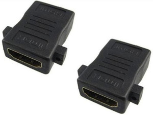 TechGear HDMI Female To HDMI 1.4 Female Extension Converter Adapter with Panel Mount Hole HDMI Cable