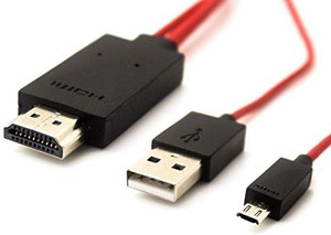 ShopSwipe HDMI Cable 1 m MHL MIcro USB to HDMI 1080P HD TV Cable
