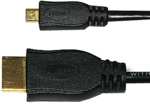 Amzer 88366 Micro HDMI High Speed Male to HDMI Male Cable 1ft