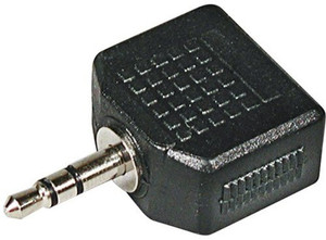 Secro Stereo Jack Y Splitter Cable iPod MP3 Player Headphone Speaker Adapter - 3.5mm Male to 2 x 3.5 mm Female For Mp3 Player / Smarphone / Earphone / iPods Headphone Splitter