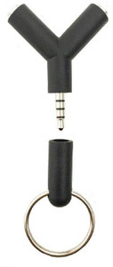 White Panther Keychain 250 Headphone Splitter