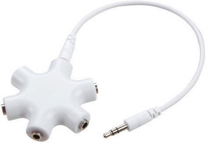 RoQ 6 Way 3.5mm Headphone Splitter