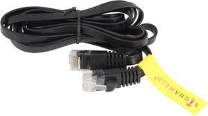 Signaweld High Quality Pack Of Two Flat Cat5 (M/M) RJ45 1.5 Meter Black LAN Cable