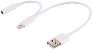 Blue Apple Lightning To 3.5mm Headphone Jack Adapter & USB Charging for Iphone 7,7 plus Lightning Cable