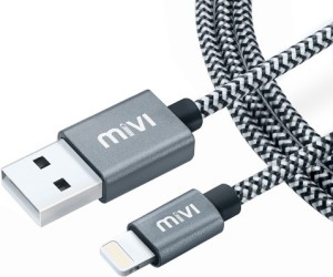 Mivi MFi Certified 6ft long Nylon Braided Original Tough Lightning Cable