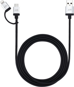 Just Mobile AluCable Duo 2-in-1 Lightning & micro-USB Lightning Cable