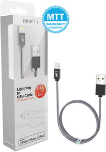 MTT Apple MFI Certified 2 Meter Nylon Lightning Cable
