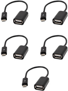Reconn Micro Usb for Android Based Phones Pack of 5 OTG Cable