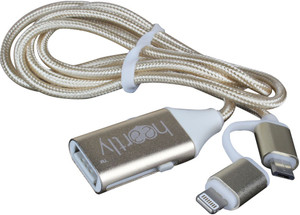 Heartly 2 in 1 Micro USB OTG Cable Adapter Fast Charging Cell Phone Universal Data Charger OTG Cable