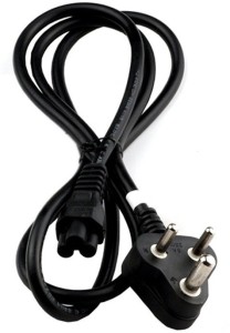 Techvik 3 Pin Barrel Supply Cable For Laptop Charger Charger Adapter- 1.5 Meter Power Cord