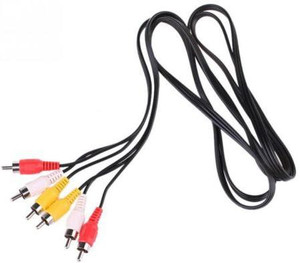 Prodx 3RCA Male To 3RCA Male Cable 1.5 meter RCA Audio Video Cable