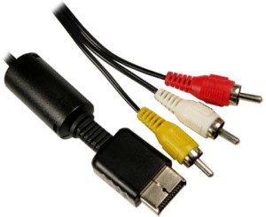 DXP Composite AV CVBS for PlayStation PS2, PS3 RCA Audio Video Cable