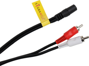Signaweld High Quality Stereo female to 2RCA male 1 Meter RCA Audio Video Cable