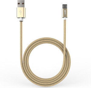 MTT Nylon Braided Tangle Dual Side Cable Reversible Micro USB