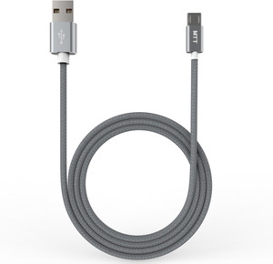 MTT 1.2Meter Nylon Braided Tangle-Free Dual-side Cable Reversible Micro USB