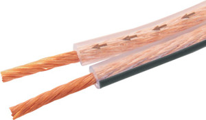 MX TRANSPARENT SPEAKER CABLES 18 AWG ROLL 100 METERS Stereo Audio Cable