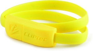 Cliptec OCC101YL, Wrist Bracelet Slim Flat USB2.0 to MICRO-B Cable(40CM, PVC)-Yellow USB Cable