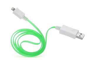 BB4 LED Light UP 8 PIN LIGHTNING FOR IPHONES GLOWS IN THE NIGHT FLAT CORD Sync & Charge Cable