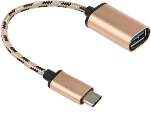 BB4 Type-C 3.1 to USB 3.0 A Male Data TRANSFER Charging NYLON BRAIDED METAL HEAD foR C type Devices OTG Cable