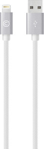 LABC LABC-505-SV Apple Licensed MFi (1.2M) Nylon Braided Lightning Cable