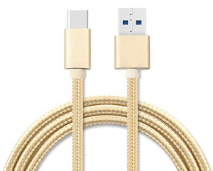 ShoppingKiSite Type C Nylon Braided USB Cable for Mobile Phone & Macbook Data Sync and Charging USB C Type Cable