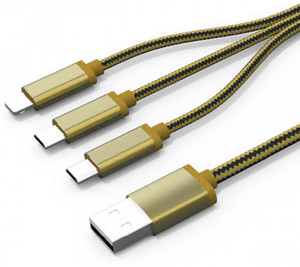Orico LC85 3 IN 1 INTERFACE CHARGE DATA CABLE FOR iPHONE 6 OR SAMSUNG USB C Type Cable