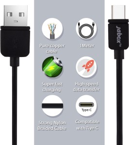 Jabox Premium Fast Micro Charging / Data USB C Type Cable