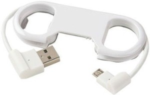 Mobilegear 2 in 1 Charge & Data Sync with Bottle Opener & Key Chain For Android & Micro USB Mobiles USB Cable
