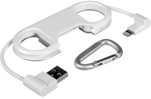Mobilegear 2 in 1 Portable Charge & Data Sync with Bottle Opener & Key Chain For iPhone 5 & 6 USB Cable