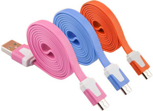 ROQ Sets of 3 V8 Micro Data Sync Charger for Android phone USB Cable