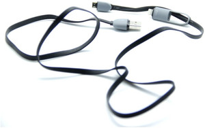 Smiledrive 2 In 1 High Quality Long Data Sync Cable - Works For iPhone 5 6 & Android Phones USB Cable