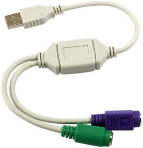 Smart Pro USB To Dual PS2 Y Splitter USB Cable