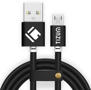TIZUM Faux Leather (1.2 meter/ 4 Feet) Fast Charging USB Cable