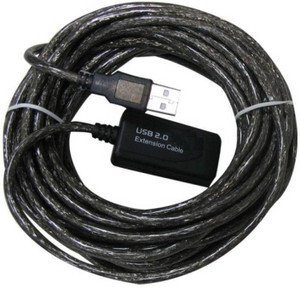 VU4 15M USB 2.0 Extension Male to Female Active Repeater Built-in Dual IC Shielding High Speed Transmission USB Cable
