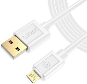 Tukzer Gold Plated (6.5 Feet/ 2 Meter) - High Speed, Quick Charge 2.4 Amp & Data Sync USB Cable