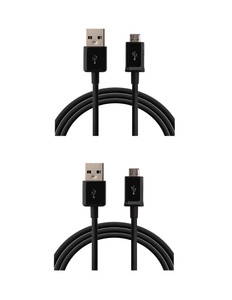 Furst Pack Of 2 (Black) Data/Sync Cable For Hwei Hnr 5X USB Cable