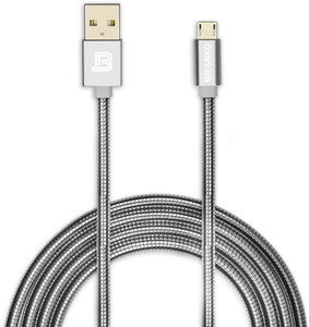 Branko Indestructible Metal Braided Micro USB Cable with charging speeds up to 2.4Amps USB Cable