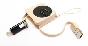 True Deal Dual Connector V8 & iPhn USB Cable
