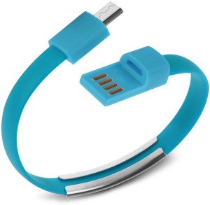 ShoppingKiSite Bracelet Style Compatible with Micro USB Smartphone Charging USB Cable