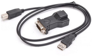 Techvik COM Port PDA 9 Pin DB9 Adapter Connector for Laptop PC Serial to USB Cable
