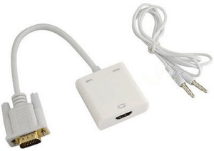 Microware Video Graphic Array+Audio to HDMI Female Adapter VGA Cable