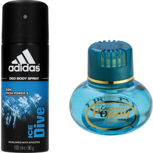 ADIDAS Ice Dive Deo Poppy Car Air Freshener Freesia Free Deodorant Spray For Men Women Price in India Buy ADIDAS Ice Dive Deo Poppy Car Air Freshener