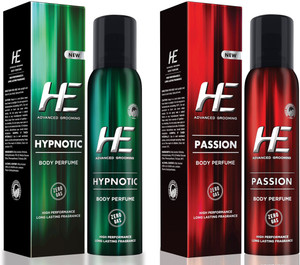 HE DEO Body Perfumed PASSION HYPNOTIC 122 ML EACH Deodorant